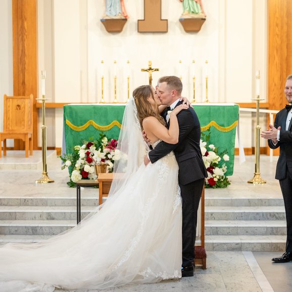 Enzoani Elysee Wedding Gown & Custom Made Overskirt - Picture 4 of 6